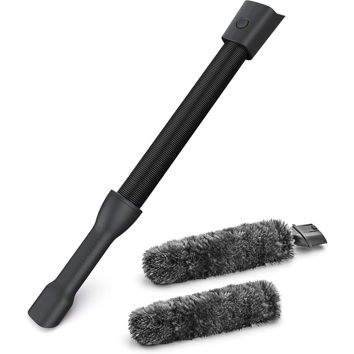 AEG AKIT21 Duster Kit (Flexible duster, suction hose, cleaning of delicate items, scratch-free dusting, vacuum cleaner attachment, washable, suitable for QX6, QX7, QX8-2, QX9, grey/black) AKIT21 Duster