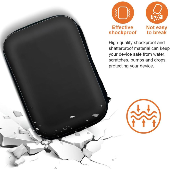 Органайзер для кабелів та гаджетів: універсальна сумка-чохол для USB-кабелів, Power Bank, USB-накопичувачів (#5 Чорний)