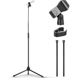 Мікрофонний стійка Pyle з регульованою висотою 85-153 см, універсальна, з міцною основою