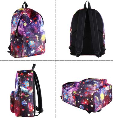 Шкільний рюкзак FANDARE Galaxy: рюкзак для підлітків та дітей з відділенням для ноутбука 14 дюймів, зелений, з пеналом