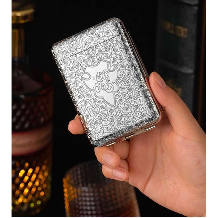 Металеве тютюнопакувальник Peaky Blinders для 14 сигарет (срібний)