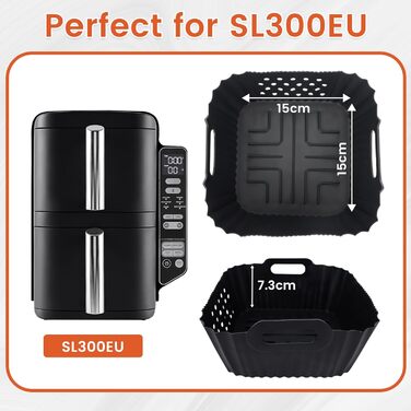 Стійка до нагріву силіконова підставка 48x30 см для фритюрниці, кухонного приладів, кавомашини (сумісна з Ninja, Cosori, Philips Airfryer)