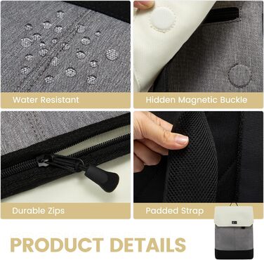 LOVEVOOK Рюкзак для підліток, дівчаток: водонепроникний, з відділенням для ноутбука 15.6