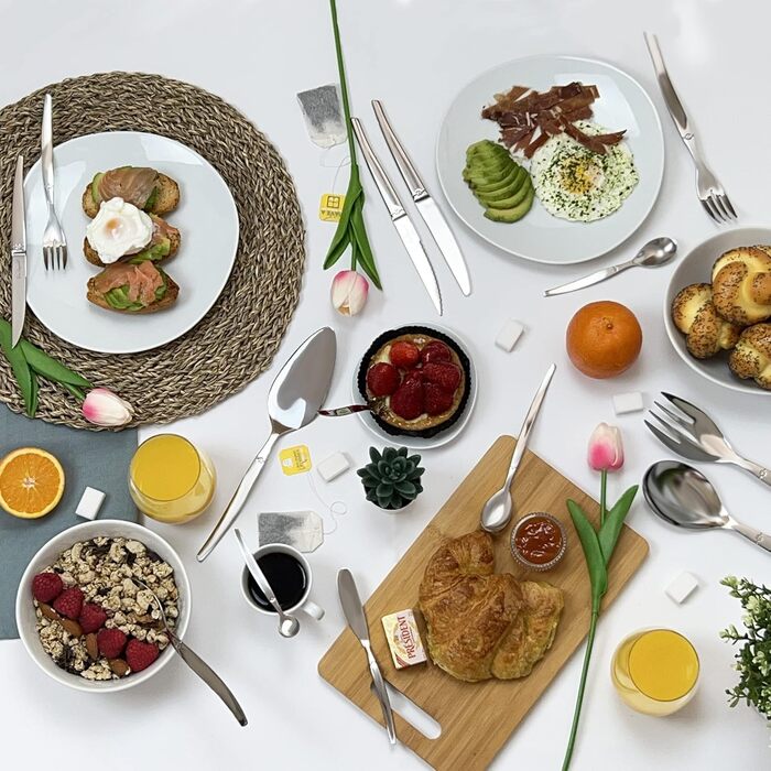 Lou Laguiole - Jet - 24-Piece Stainless Steel Cutlery Set