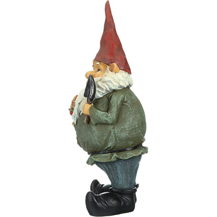Design Toscano Decorative Gnome Figurine, Resin, 18 x 6.5 x 43 cm