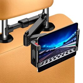 Тримач для планшета та смартфона в автомобіль MAGIC SELECT (2 шт.), універсальне кріплення на підголівник, поворот на 360°, для пристроїв від 4.4 до 11 дюймів (S0965)