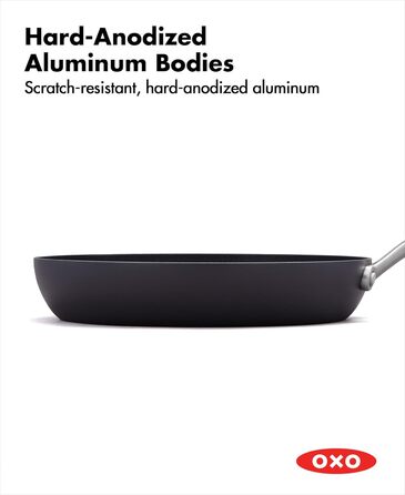 Набір кухонного посуду OXO Professionelles 5 предметів з керамічним покриттям, індукційний, з нержавіючої сталі, без PFAS, для професійного використання