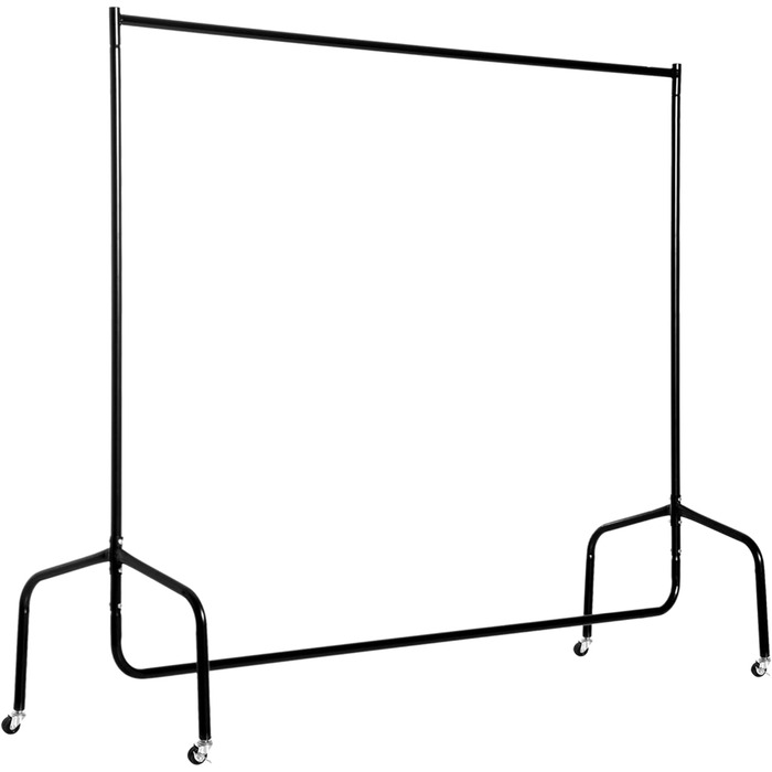 HOMCOM Clothes Rack Clothes Trolley Laundry Rack Rolling Wardrobe Clothes Stand (150 x 60 x 170 cm)
