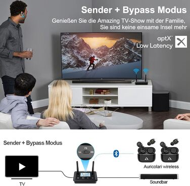 HiFi Bluetooth адаптер 1Mii B03Pro+ з підтримкою LDAC, передавач та приймач для телевізора та стереосистем