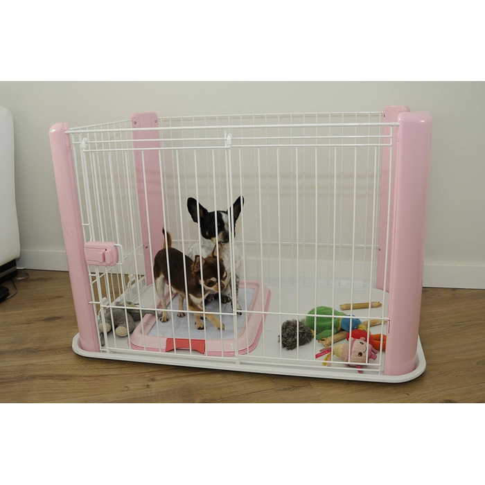 Вольєр для цуценят Iris Ohyama CLS-960 Rosa, 60 см, рожевий. Ідеально для собак та котів, для дому та вулиці