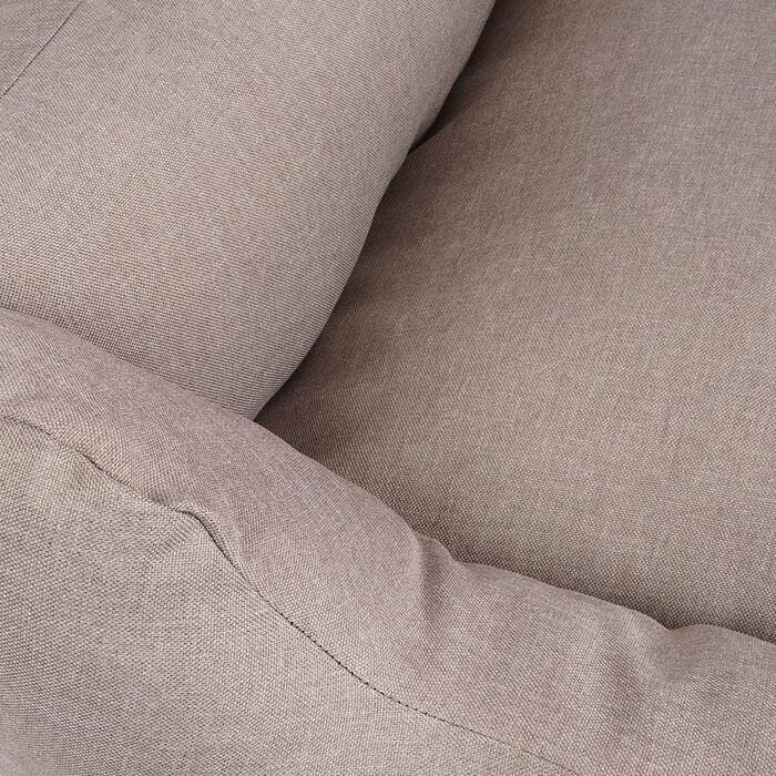 Knuffelwuff Dog Bed Lotte made of Velour with a fine hand-woven character XXL 120 x 85cm - removable cover - washable - for large, medium and small dogs (Light Grey, L 120 x W 85 x H 25 cm)