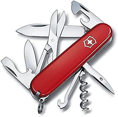 Швейцарський ніж Victorinox Climber, 14 функцій, Swiss Made, Мультитул з ножем, ножицями, відкривачкою для консервів та ковпачка, викруткою, дерев'яний, Limited Edition