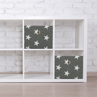 Set of 2 Star-Shaped Storage Boxes