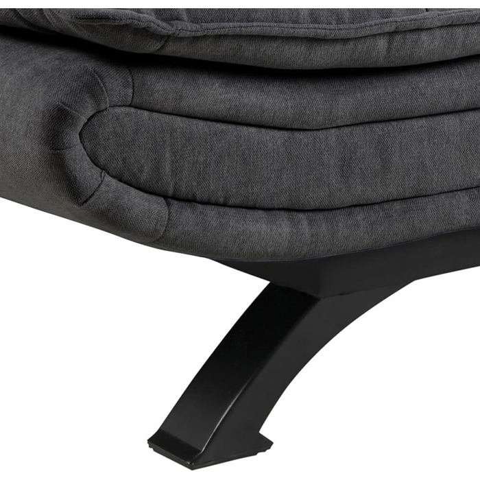 AC Design Jasper Bettcouch Dunkelgrau/Schwarz
