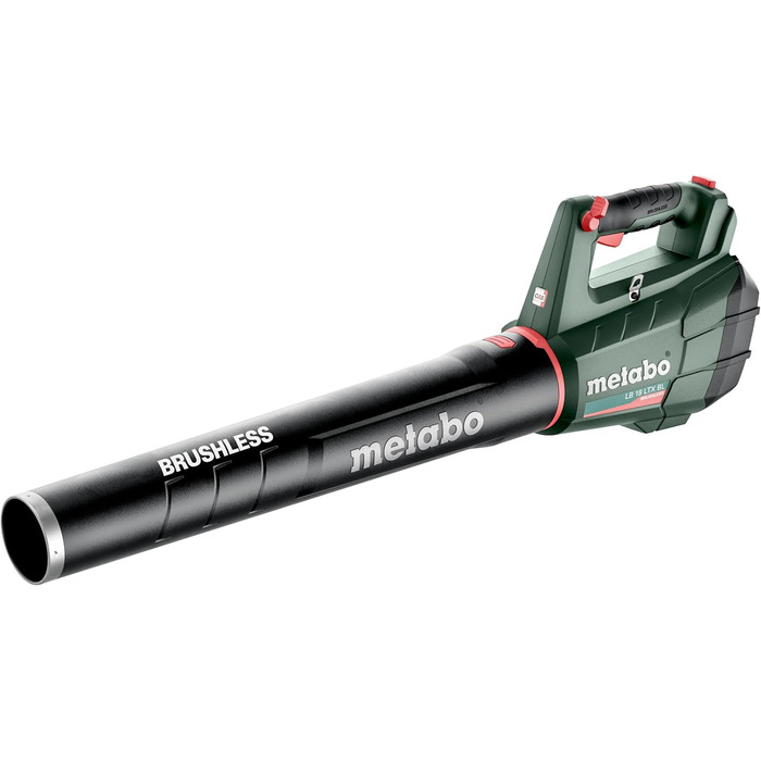 metabo Battery-Powered Leaf Blower LB 18 LTX BL – 601607850 – 18 V – Quiet battery-powered leaf blower with a powerful motor and constant blowing force – Without battery and charger