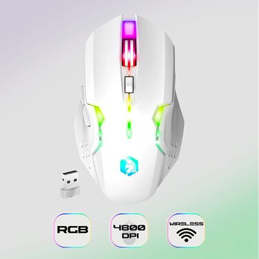 Empire Gaming Armor RF800: Бездротовий комплект клавіатури та миші для геймінгу RGB, AZERTY (Французька розкладка)