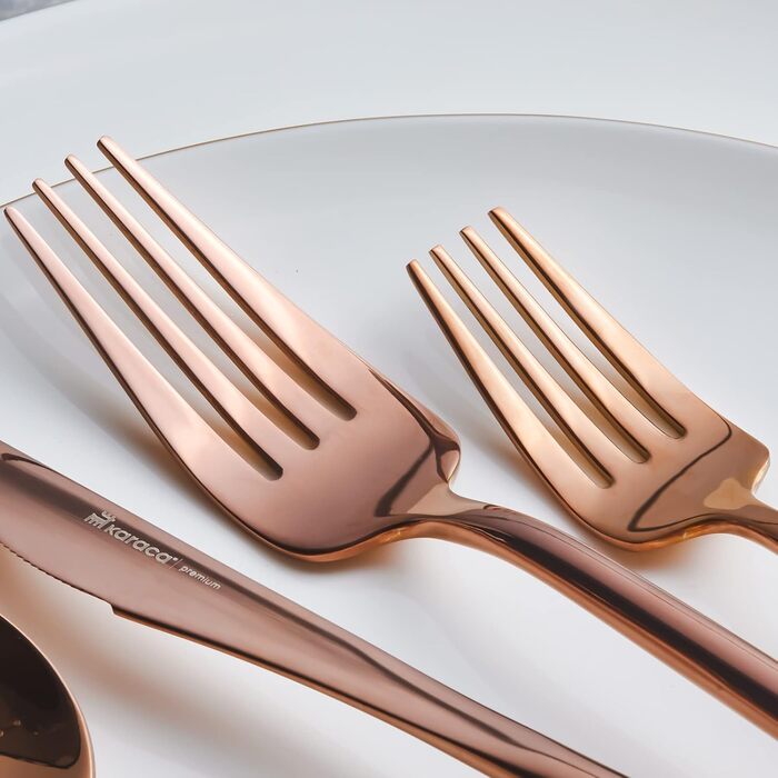 Karaca Jupiter 60-Piece Cutlery Set for 12 People, 18/10 Stainless Steel Cutlery Set, Dishwasher Safe, Perfect for Everyday Use, Premium Quality