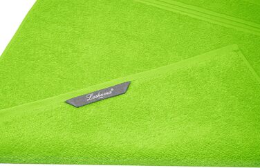 Lashuma 4-Piece Set of Small Kitchen Towels 50x50 cm, Linz Kitchen Towels for Hands Green