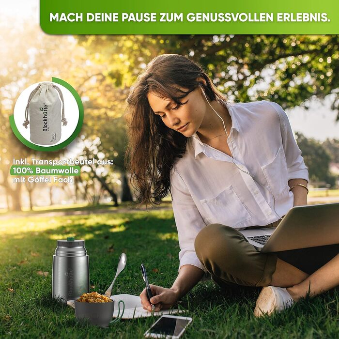 Термоконтейнер для їжі дитячий 530 мл, нержавіюча сталь, BPA-free, без витоку, з антивакуумним клапаном, підходить для миття в посудомийній машині (світло-зелений)