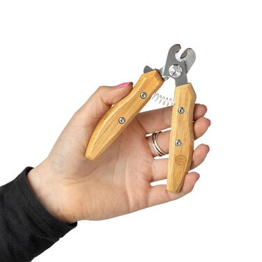 Ножиці для грумінгу собак та котів Mikki Bambus, з безпечним стопором, мікро-зубчасті леза, маленькі