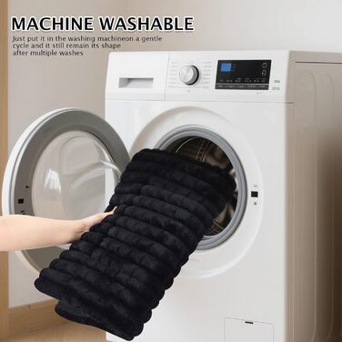 М'яке ортопедичне ліжко для собак BVAGSS, 75x50 см, чорне. Лежанка для собак, миється, з неслизьким дном, плюшеве ліжко для маленьких, середніх та великих собак.