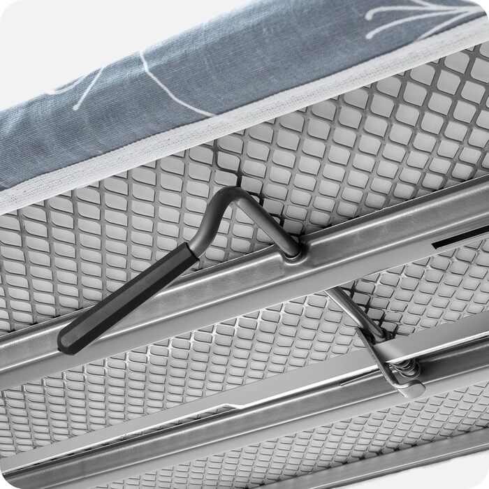 Прасувальна дошка KADAX з підвішуванням для рукавів 130x41 см, поверхня для прасування 53x13 см, з підставкою для праски та розеткою, складна, з підключенням до парогенератора, виготовлена в ЄС (Темно-синій)