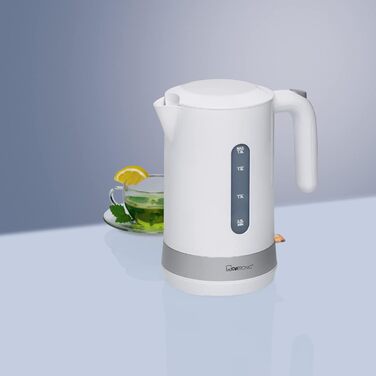 Електричний чайник Clatronic WK 3837: скляний, 1,7 л, без BPA, з підсвічуванням