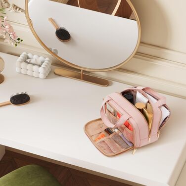 Lifewit Косметичка для подорожей 5L, Водовідштовхувальна, з відділенням для мокрого, Рожева