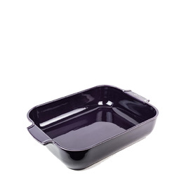 Форма для запікання Peugeot Appolia прямокутна, кераміка, сірий/шляховий, 8,3x40,5x27,2 см, об'єм 4 л, 60022 (баклажановий колір)