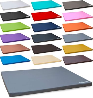 Лежанка для собак Easy з екошкіри, розмір M, 100 x 80 см. Килимок для собак, подушка для собак, лежанки для собак (L: 110 x 90 см, сірий)