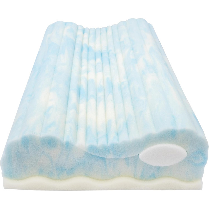Dream Castle Exclusive Neck Pillow - Gel foam core with wave pattern RG50 - Height adjustable for optimal sleeping position - Sustainable cover made of recycled polyester - 30x60cm