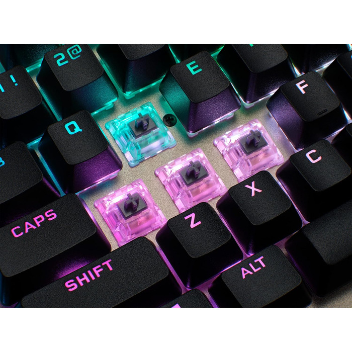 Механічна ігрова клавіатура Corsair K100 RGB Midnight Gold з перемикачами Cherry MX Low Profile, Bluetooth, сумісна з iCUE, QWERTZ DE, чорна