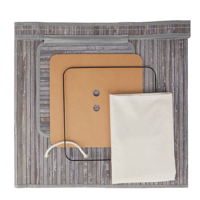 Relaxdays Folding Laundry Basket Bamboo