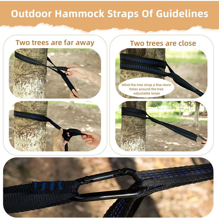 Гамак для відпочинку на природі: міцний, ультралегкий, для кемпінгу та відпочинку на пляжі (300 x 200 см)