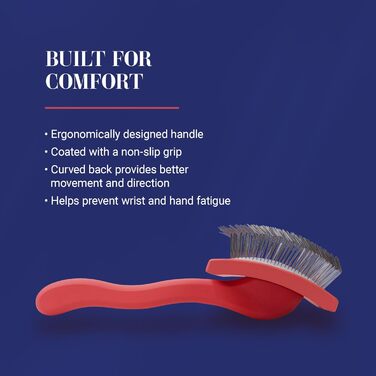 Щітка Chris Christensen Big G Coral Slicker для догляду за шерстю собак та котів середнього розміру, Medium