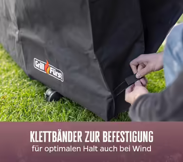 Grillfürst Grill Cover - robust grill cover 156 x 70 x 113 cm, weather-resistant and waterproof, cover for gas grills, including Weber Genesis 300 series gas grills