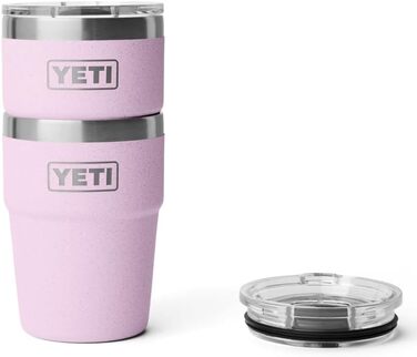 YETI Rambler Stackable Cup with MagSlider Lid - 16 oz (475 ml) - Cherry Blossom