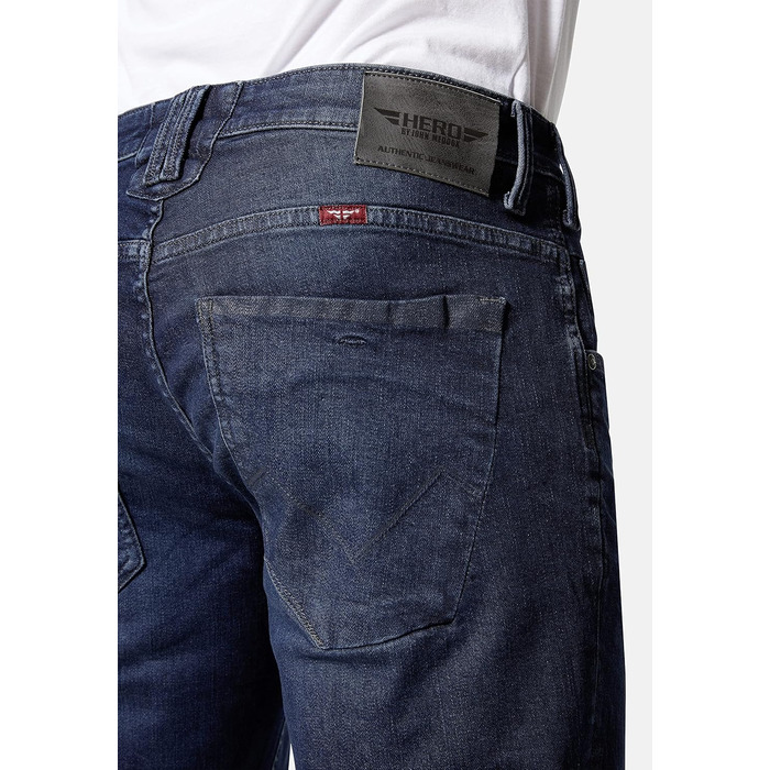 Джинси чоловічі HERO by John Medoox Baxter Relaxed Fit, Dark Blue, 32W/32L