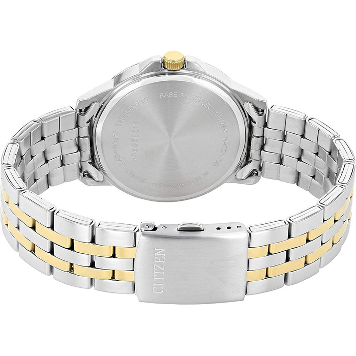 Чоловічий годинник Citizen з кварцовим механізмом на чормому ремінці