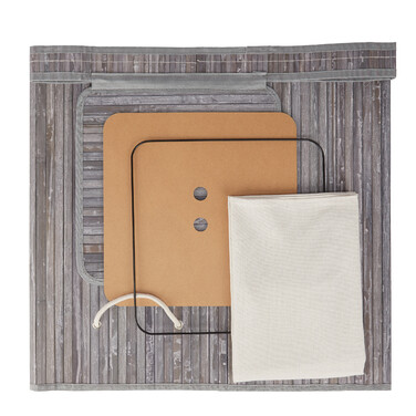 Relaxdays Folding Laundry Basket Bamboo