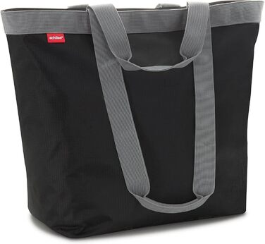 Achilles shopping bag, leisure bag, tote bag made of polyester with zipper, washable & reusable for shopping, sports, pool, beach, 51 cm x 20 cm x 40 cm