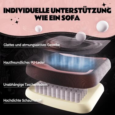 Ігровий крісло Dowinx Ergonomiczne з підніжкою, рожевий, для дорослих