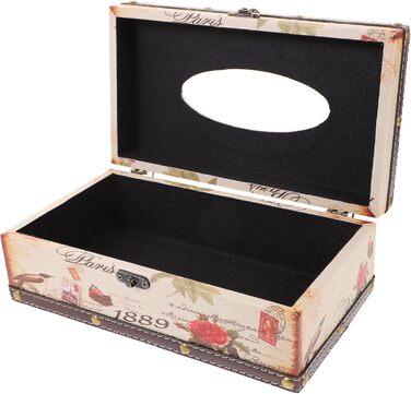 Вінтажна коробка для серветок, органайзер для тканинних серветок, тримач для серветок - стильна модель для дому, офісу, ванної кімнати