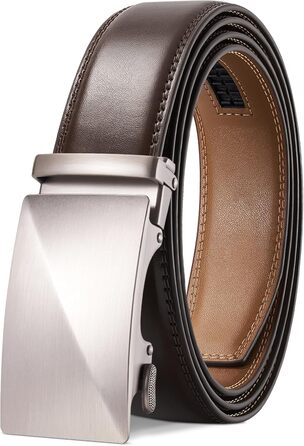 Чоловічий шкіряний ремінь LAKIDAY з автоматичною застібкою, 35 мм, регульований розмір, довжина 125/135 см