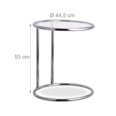 Relaxdays Side Table, Round