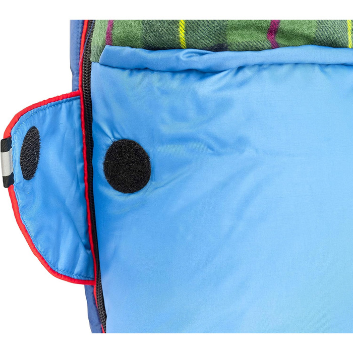 Спальний мішок Alexika Tundra Plus - теплий, зручний, прямокутний, 3-сезонний для дорослих та сімей, для кемпінгу та відпочинку на природі при низьких температурах (-2°C), з компресійним мішком, ліворуч