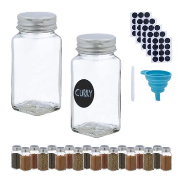 Relaxdays 20-Piece Spice Jars