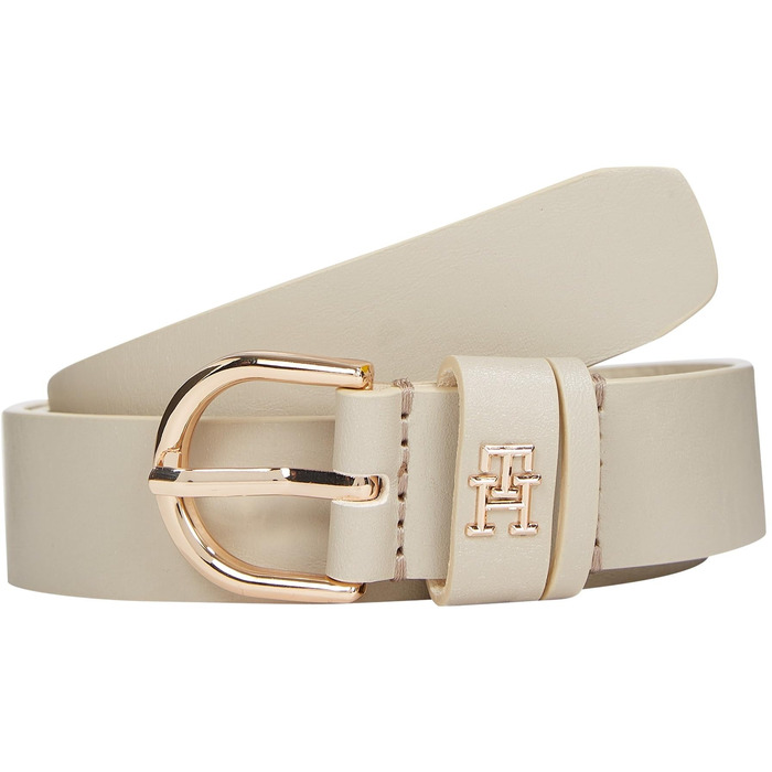 Ремінь жіночий Tommy Hilfiger Essential Effortless 75 бежевий (Sugarcane) з регульованою пряжкою