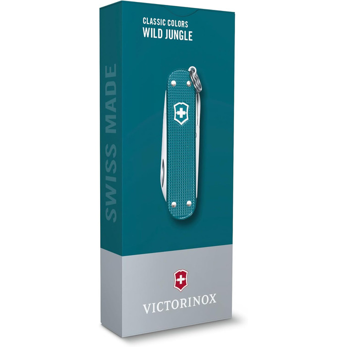 Мультитул Victorinox Classic SD Alox - Швейцарський ніж, 5 функцій, з файлом для нігтів (Wild Jungle)