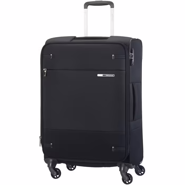 Валіза Samsonite Base Boost Spinner M, розширювана, 66 см, 67,5/73,5 л, чорна